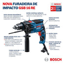 Furadeira de Impacto GSB 16 RE 1/2 Pol 850W 220V com Maleta