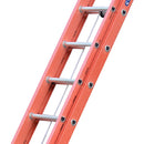 Escada Extensível Vazada Laranja 6M com 19 Degraus Tipo D EFV-19